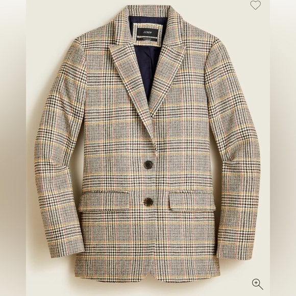 J. Crew Jackets & Blazers - J. Crew Sommerset blazer in glen plaid English wool size 14